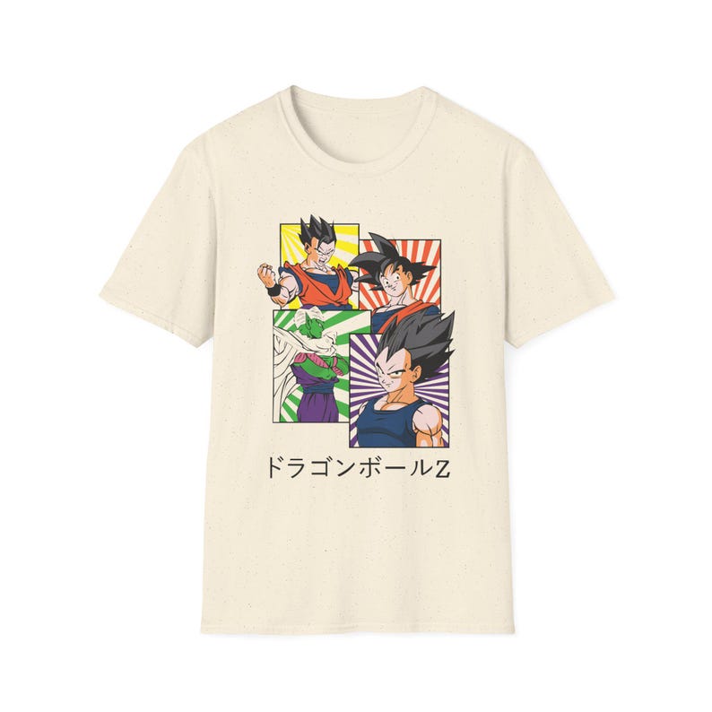 Dragon Ball Z Gohan, Goku, Piccolo & Vegeta Vintage Panel Oversized T-Shirt | Unisex Anime Streetwear Tee