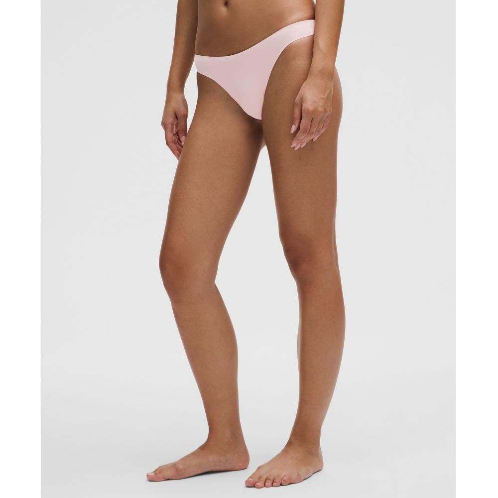 

Lululemon Wundermost Ультрамягкое нижнее белье Nulu Dipped Waist Thong Pink Haze XS