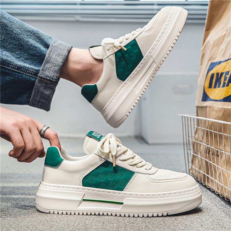 New Autumn and Winter Teenager Thick-soled Casual White Shoes Trendy Brand High End Versatile Sports Shoes