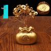 Prosperity Money Bag Ornament: Daily Income Gold Tree, Creative Desktop Decor, New Home Entrance, Hall & Car Gift.