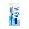 Erasable Heat-Sensitive Fountain Pen for Third-Graders, Ergonomic Design with Replaceable Crystal Blue Ink Cartridge