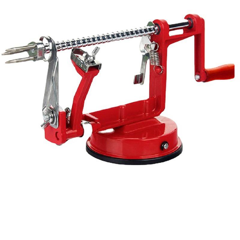 3-in-1 Stainless Steel Hand-Crank Apple & Fruit Peeler