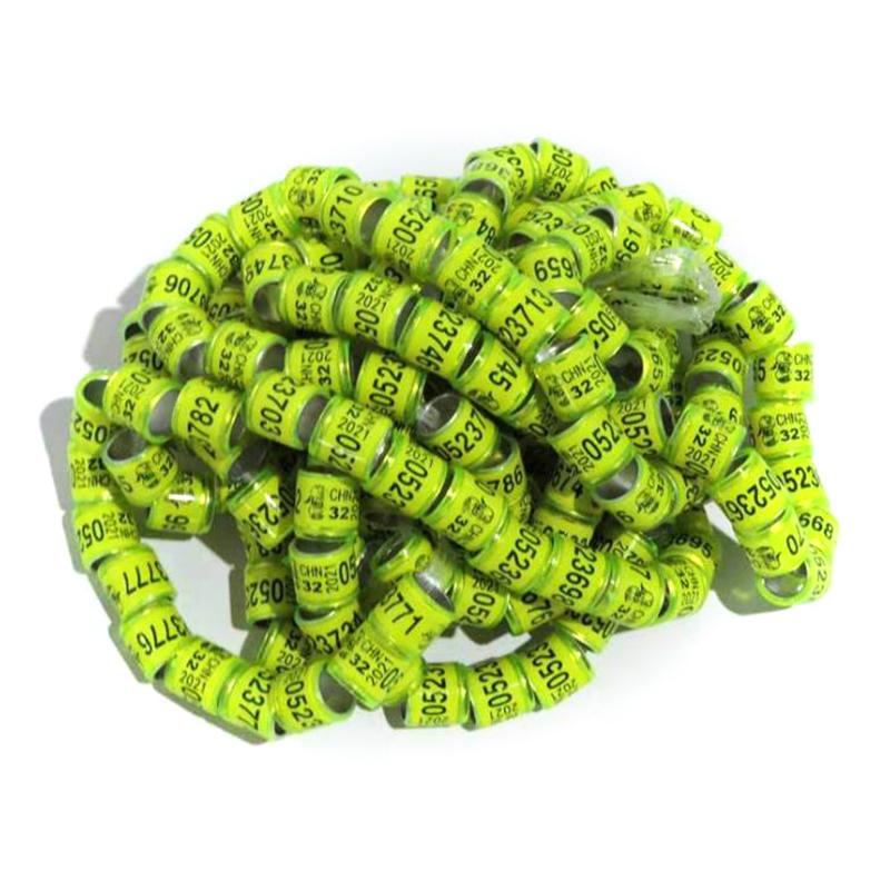 20Pcs Multicolor Practical Pigeon Foot Ring With Word Quality Durable Bird Ring