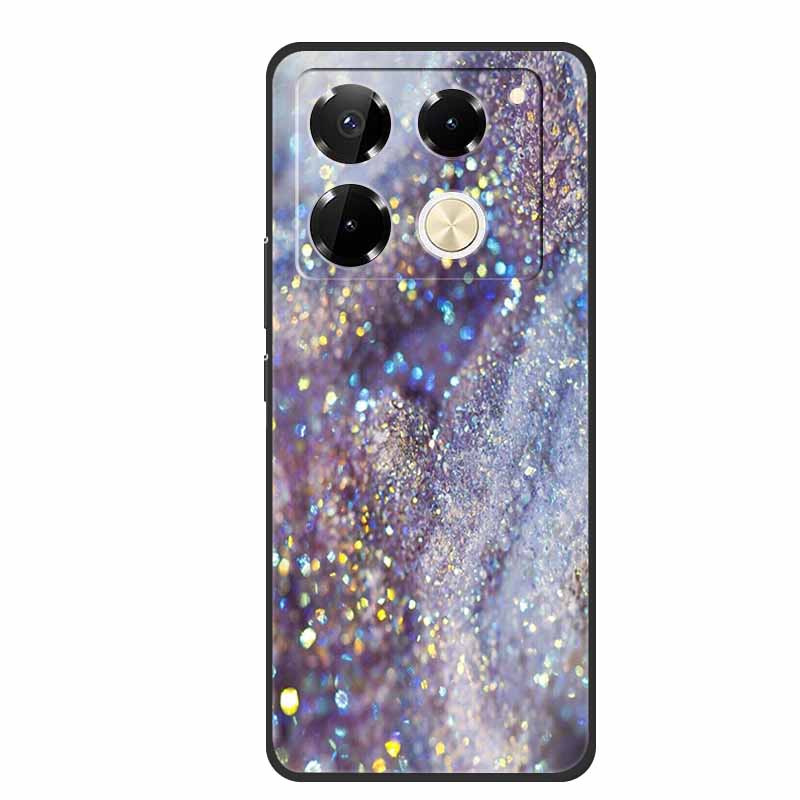 For Infinix Note 40 Pro 5G Case TPU Soft Silicone Cover Phone Cases for Infinix Note 40 40pro 4G Flowers Lovely Coque Fundas