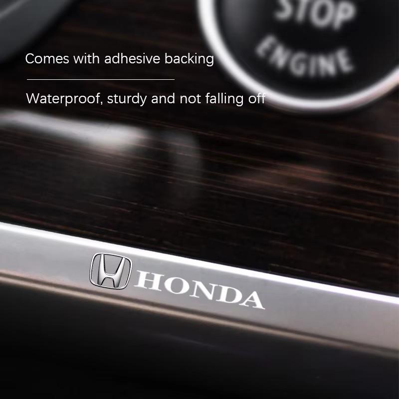 WDM2 PU Car Emblem Stickers Auto Interior Decoration Decal For Honda Civic Accord Crosstour Spirior Odyssey Avancier UR-V Sienna