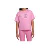 Sportswear Essentials Soft Comfortable Casual Short Sleeve T-Shirt Flamingo Pink Kids Tops FZ5561-646