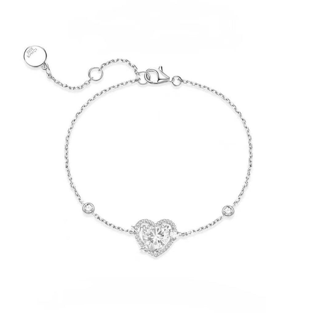 Logo Embossed Wisteria Bracelet - "Love At First Sight" Simple Charm