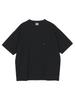 Ships Men's Heavyweight T-Shirt, Black, Size S (112170100), Sweat-Stain Resistant, One-Point Logo, Oversized Silhouette, Available Online First