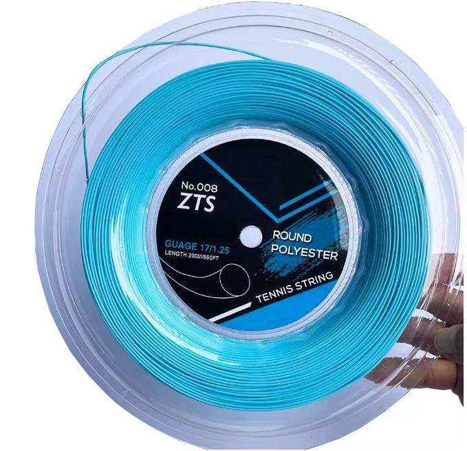 1,25 mm ZARSIA Polyester Tennissaite, 200 m Rolle für Anfänger & Runde Form