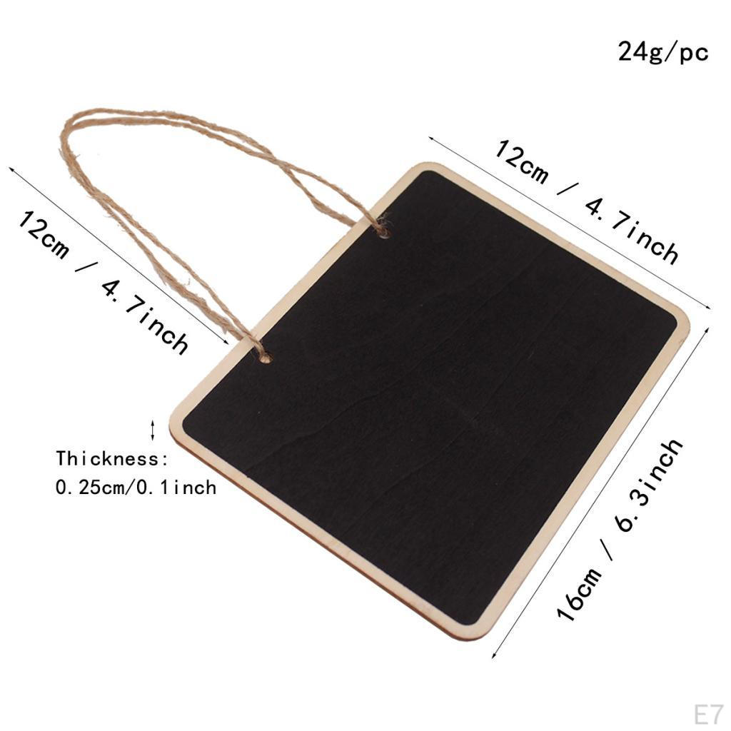 4 Wooden Pot Blackboard Garden Er Flower Labels Price Tags Sign Sticks Wall Hanging Label Board