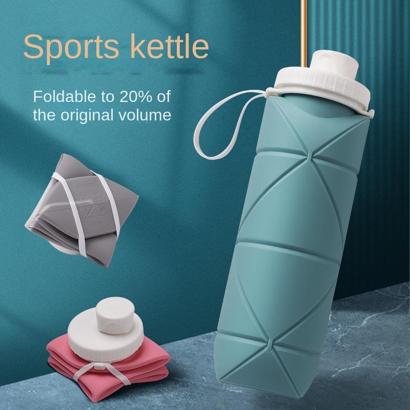 Sports Kettle Edible Silicon Folding Bottle Outdoor Creative Gift Portable High Temperature Resistant Net Weight 145G