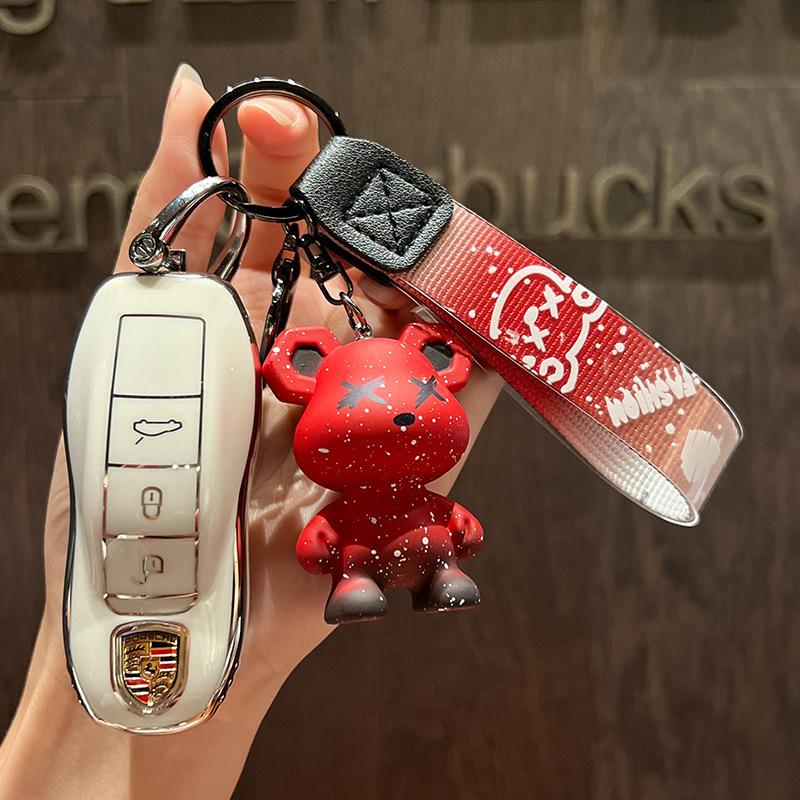 Passend für Porsche Schlüsselgehäuse CayennemacanPanamera Schlüsseletui