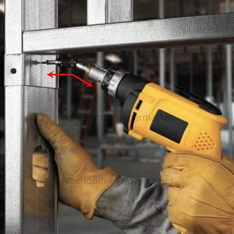 Šroubovací bity s 1/4" šestihranným magnetickým kroužkem Vrtačka Ruční nářadí Prodlužovací tyč vrtáku Rychloupínací držák Hnací vedení Šroubová vrtačka