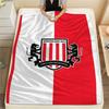 1PC Sunderland Association Football Club Patterned Flannel Blanket Suitable For All Seasons for Home Decor Warmth and Comfort Gifts Holiday Present