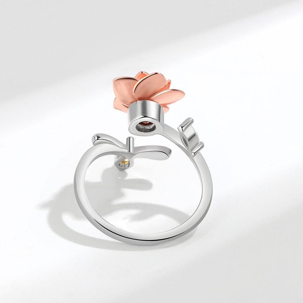 Anneaux Spinner Tourniquet Tournesol Cristal Brillant et Abeille Pour Femmes Anti Anxiété Contrôle Anti Stress Anneau Rotatif Cadeau Filles