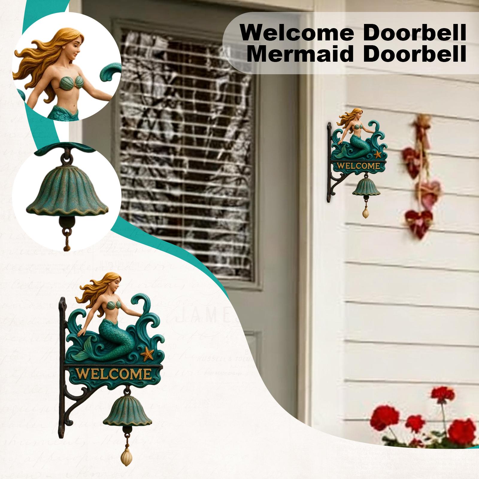 

ДОБРО ПОЖАЛОВАТЬ Дверной звонок Русалка Дверной звонок One Size