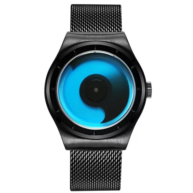 Innovative Men's No-Hands Swirl Quartz Watch – Waterproof, Stylish, and Perfect for Students