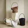 RHEEMIN Handle Bucket Vegan Leather Edition   Brown Large