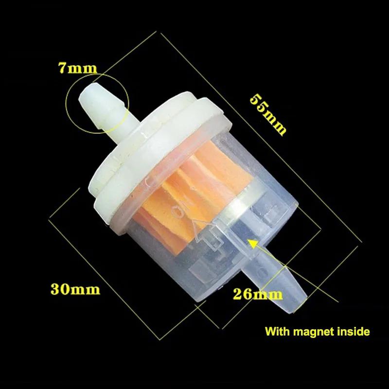 20/10pcs Universal Gasoline Gas Fuel Gasoline Oil Filter for Motorcycle Moped Scooter Dirt Bike ATV