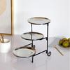 Three Tiers Display Stand for Festives and Casual Dining Detachable Cake Holder Wedding Banquets Cupcakes Holder