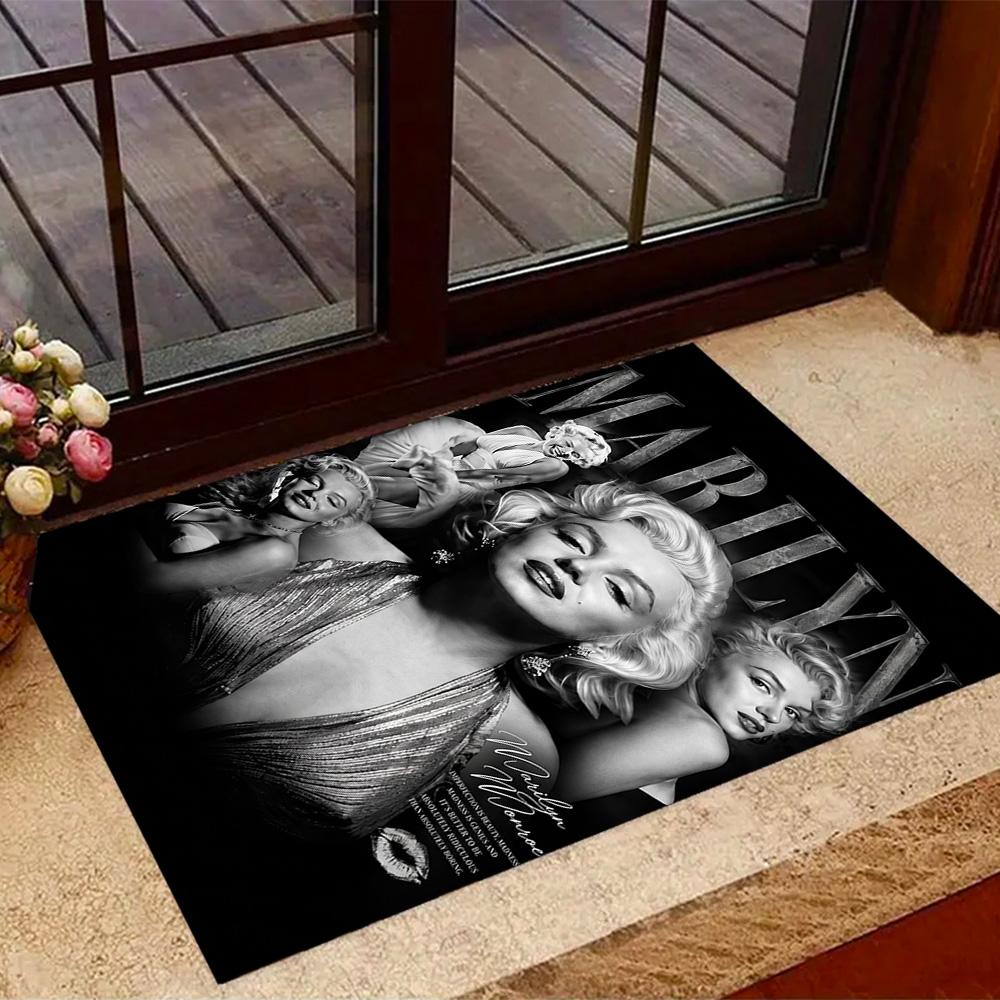 Tappeto da Pavimento Iconico Poster Marilyn Monroe Tappeto per Ufficio Perfetto per Ingresso Studio Soggiorni Camere da Letto Tappeto Antiscivolo Decorazione Ufficio Anime