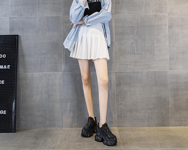 Damen 9CM Versteckter Absatz Dad Schuhe - Herbst 2025 Sternenhimmel Freizeit-Sneakers