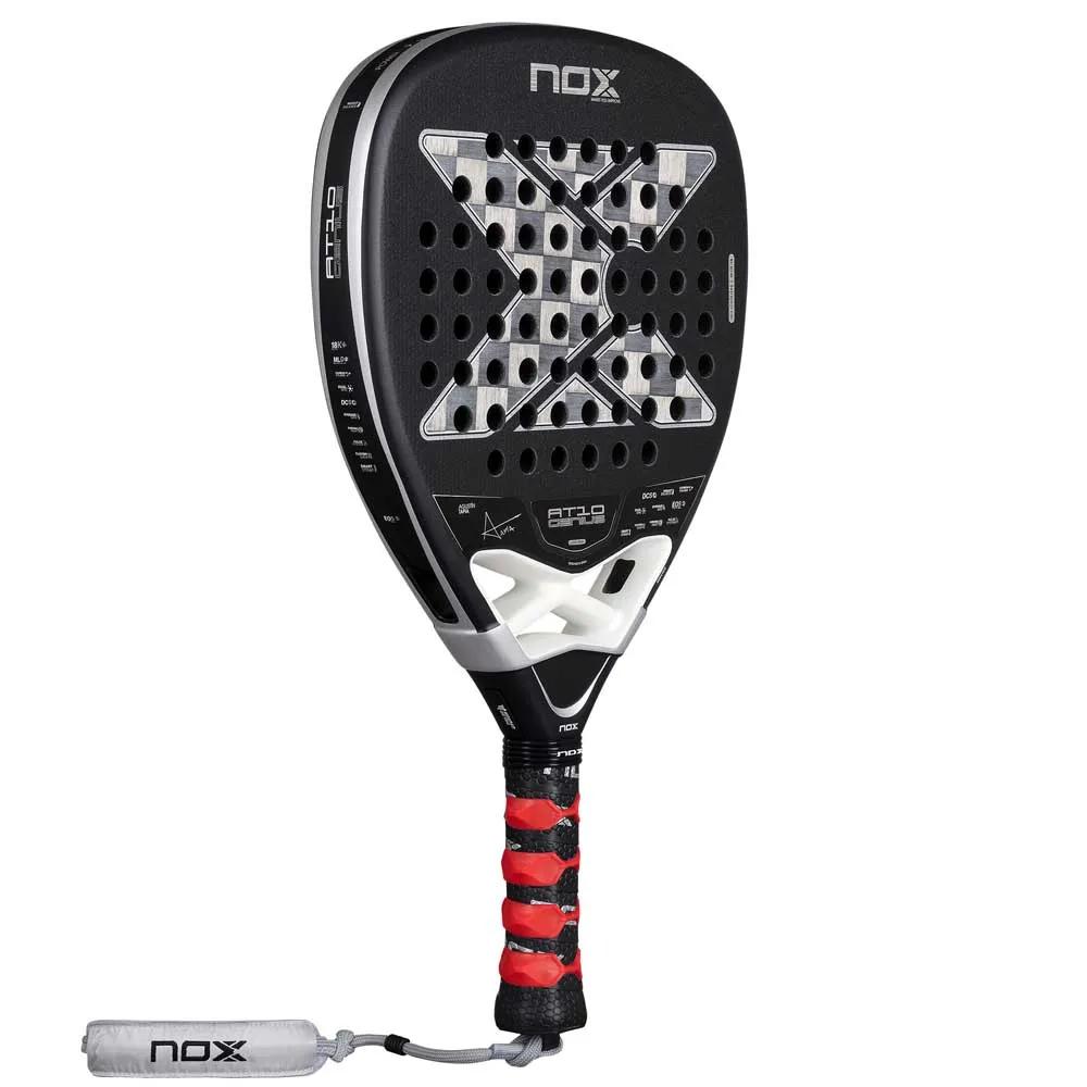 Nox AT10 Genius Attack 18K Alum 2026 padel racket Black/White/Silver