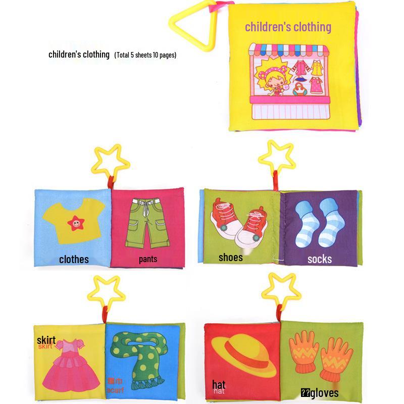Infant Tear-Resistant Cloth Book – Early Learning Educational Toy for Ages 0-1, Chewable Cognitive Sound Book