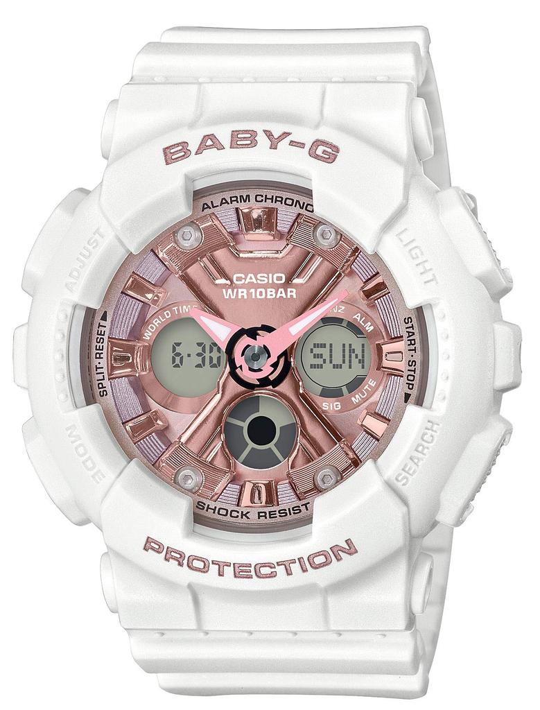 Casio BABY-G Watch (Official Japanese Product) BA-130-7A1JF White