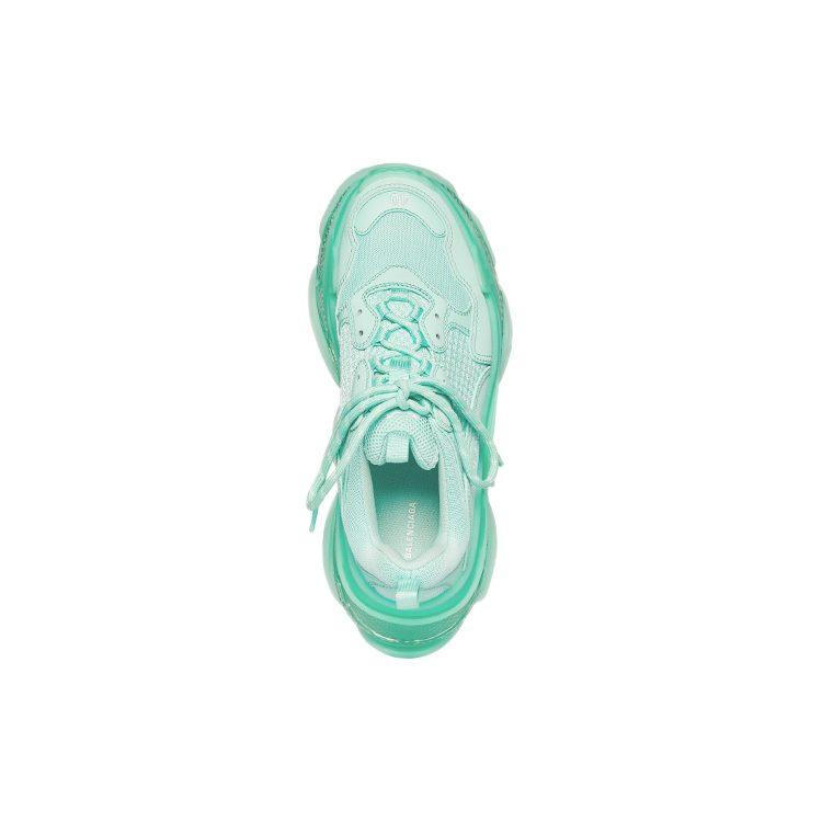 Balenciaga Triple S Clear Sole Green 541624W2GA14500