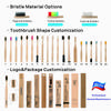 Ready Stock Fast Shipping Custom Kids Soft Natural BPA Free Biodegradable Kraft Box Bamboo Toothbrush