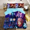 Jujutsu Kaisen Bedding Set Japan Famous Anime Duvet Cover Sets Boys 3D Printed Quilt Cover Sukuna Bedroom Decoration