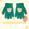 Umeloeo Mittens with Bear Cute and Thick Knit Gloves for Fall and Perfect for Snow Cold and Windproof and Elementary for Boys and Ages Ages Kids'