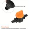 10 Stück Schlauchventil Gartenhahnverbinder für Tropfbewässerungssystem, 4/7mm Wasserdurchflussregulierungsfittings Gartenbewässerung Wasserrohrfittings