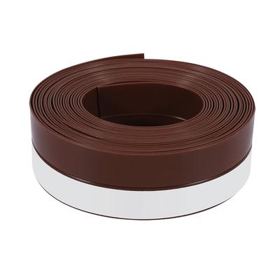 5 Meters Long Silicone Rubber Draught Excluder Strip Window Door Sealing Strip Tape Brown