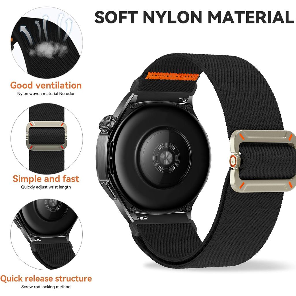 20mm 22mm Elastický nylonový řemínek pro Xiaomi Watch 2Pro S4 S3 S2 S1 Pro Active Pletený řemínek pro Mi Watch Color Miwatch Color 2