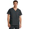 Uniforme da Assistente da Uomo a Scollo a V a Maniche Corte Lavabile a Mano