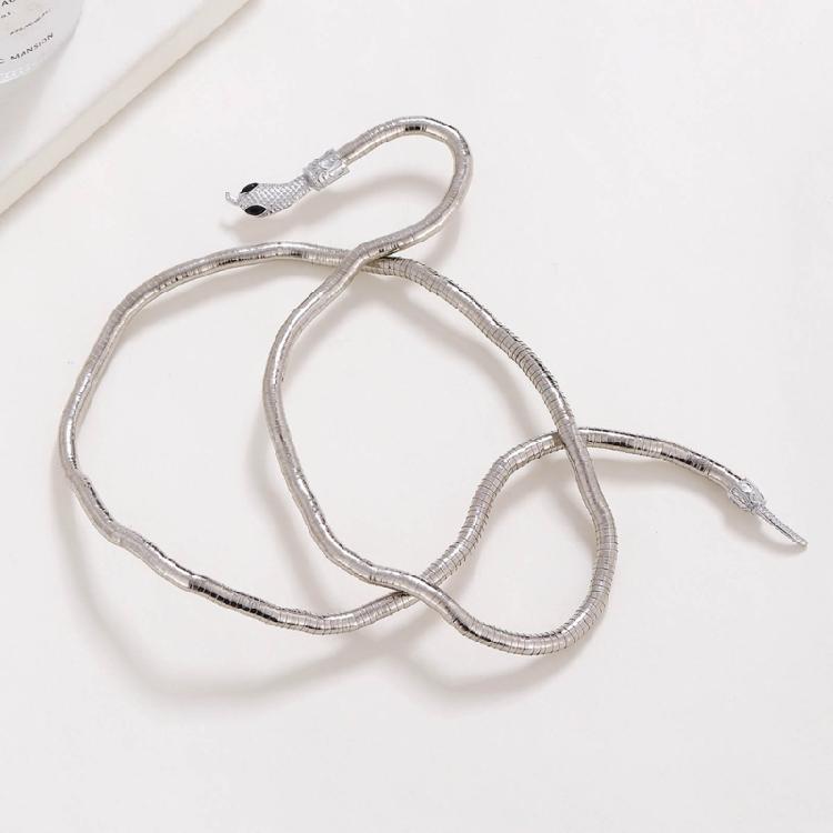 Fashion Bendable Snake Necklace Bracelet Jewelry Multilayer Metal Snake Necklace