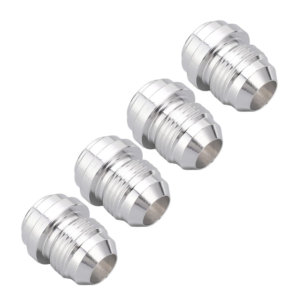 4PCS AN8 3 4in Male Thread Billet Aluminum Alloy Car Thread Connectors Weld In Pipe Fitting