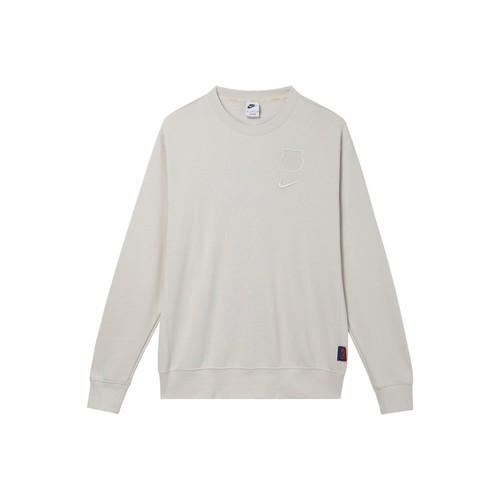 Nike Crew Neck Solid Color Casual Long-Sleeve Sweatshirt for Men 2XL коричневый