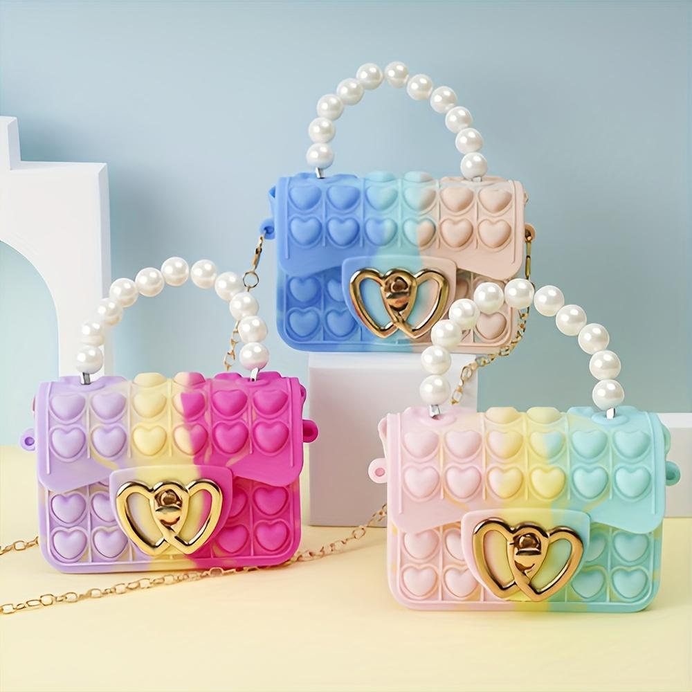 Crossbody Bag Double-sided Bubble Heart Handbag,coin Purse, Suitable for Daily Use