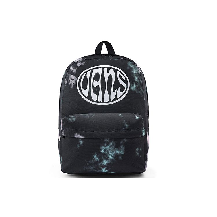 Vans Old Skool III Sports Casual Backpack Women Backpack Black Tie-Dye VN0A3I6RBZX Black Tie-Dye