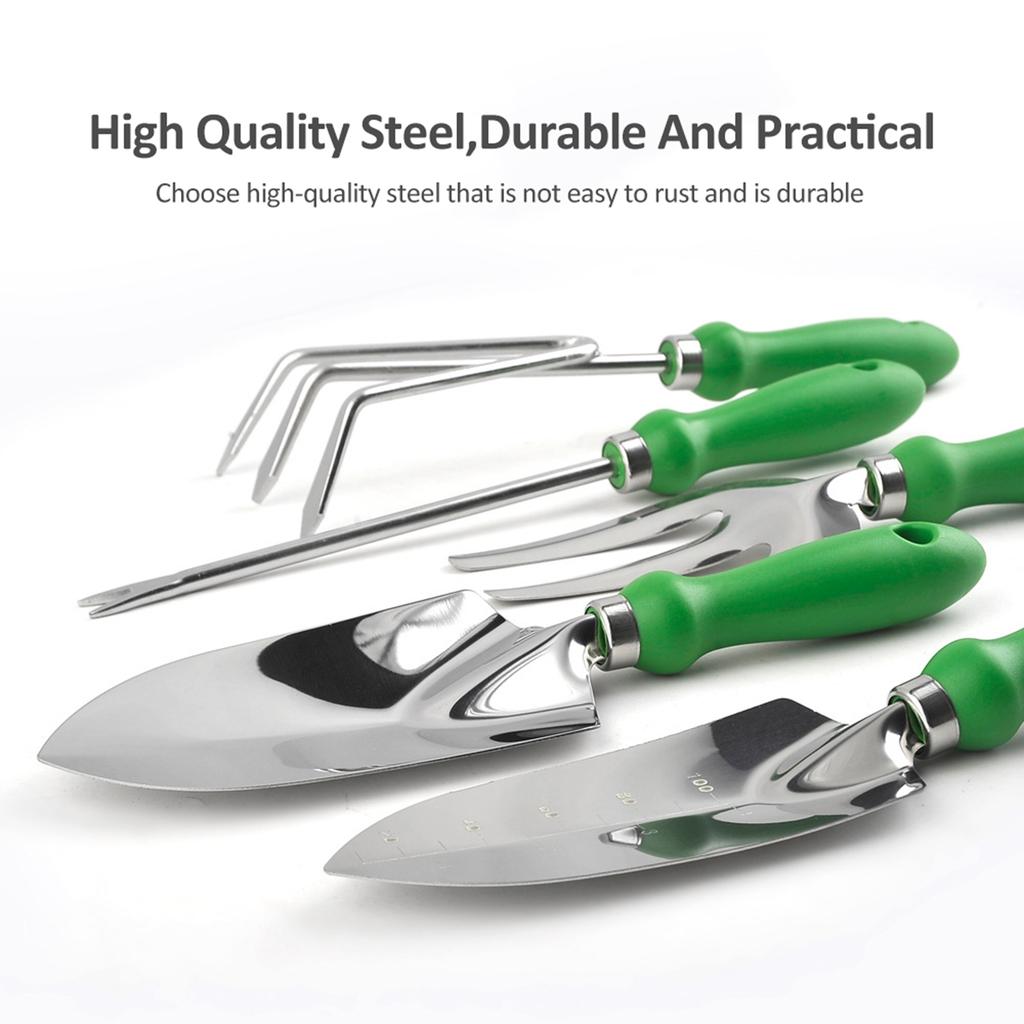 Garden Tool Set Outdoor Heavy Duty Gardening Work Set with Ergonomic Handle Garden Planting Tools Set 11 Piece