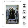 The Matrix Resurrections Decor Poster Vintage Tin Sign Metal Sign Decorative Plaque for Pub Bar Man Cave Club Wall Decoration