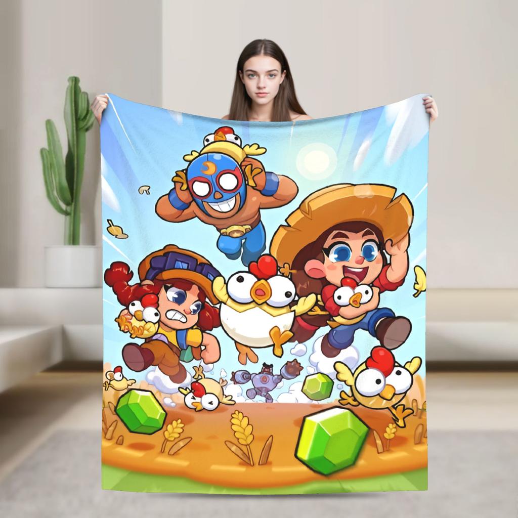 Squad Busters Game Blanket Quality Warm Soft Throw Blanket Winter Picnic Couch Chair Sofa Bed Novelty Bedspread