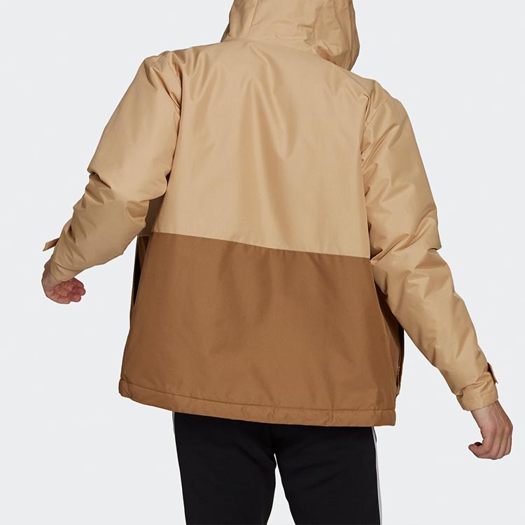 Adidas Bsc St Hooded Logo Sports Jacket Men Jackets Cardboard-Yellow GN3242