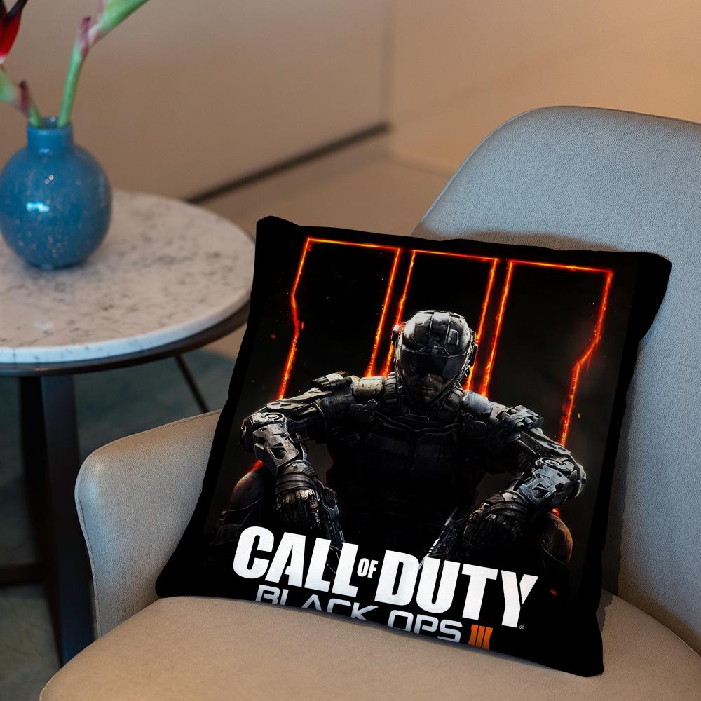 D-Duty-s Black Ops Cushion Cover 2-in-1 Reversible Plush Pillow Cover | Car/Sofa/Bed | Perfect Gift
