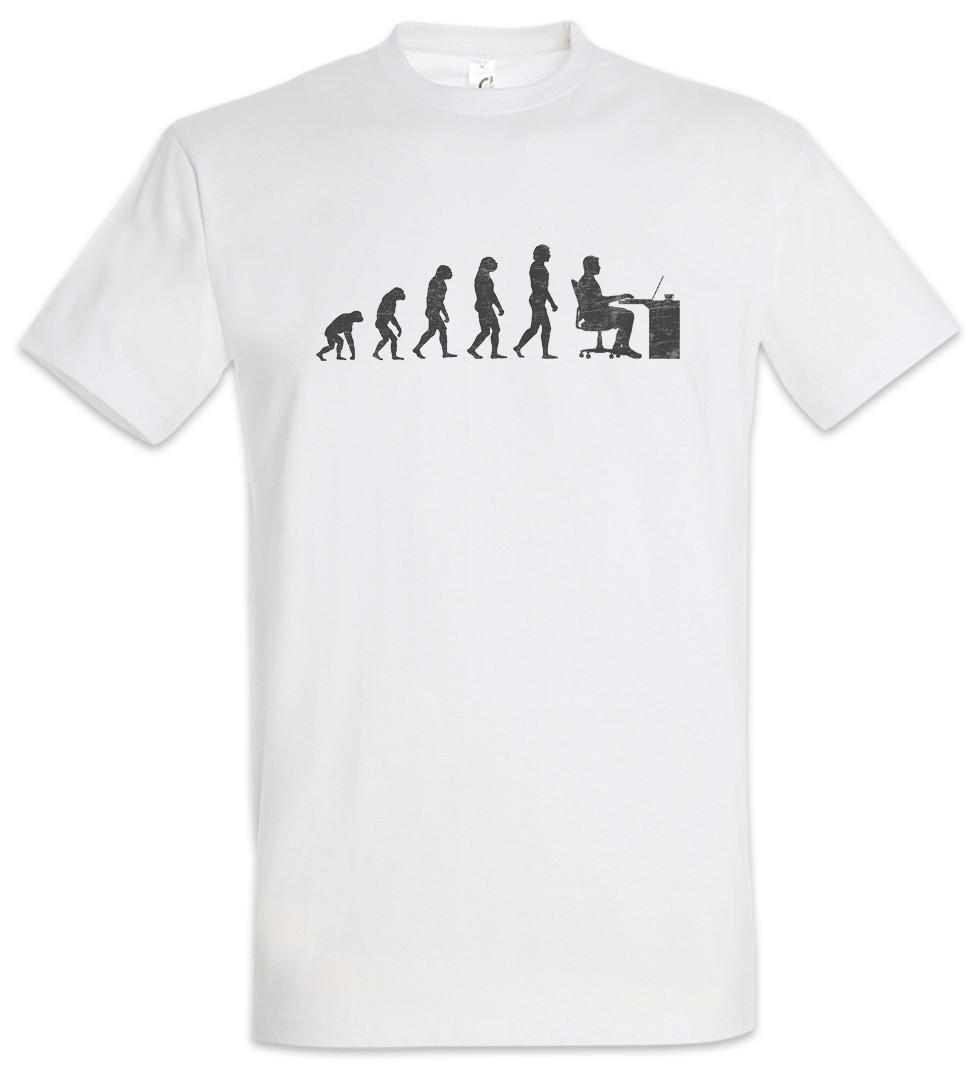Office Evolution T-Shirt Fun Geek Nerd Computer Science Scientist Coder Gamer 2XL