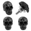 Skull License Plate Screw Fasteners Decorative Cool Funny License Plate Bolts License Plate Frame Kit 4 Pcs Aluminum Alloy Universal Fit Most Cars