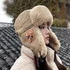 Gorro Unisex de Invierno Grueso de Terciopelo a Prueba de Viento con Protección para las Orejas para Ciclismo